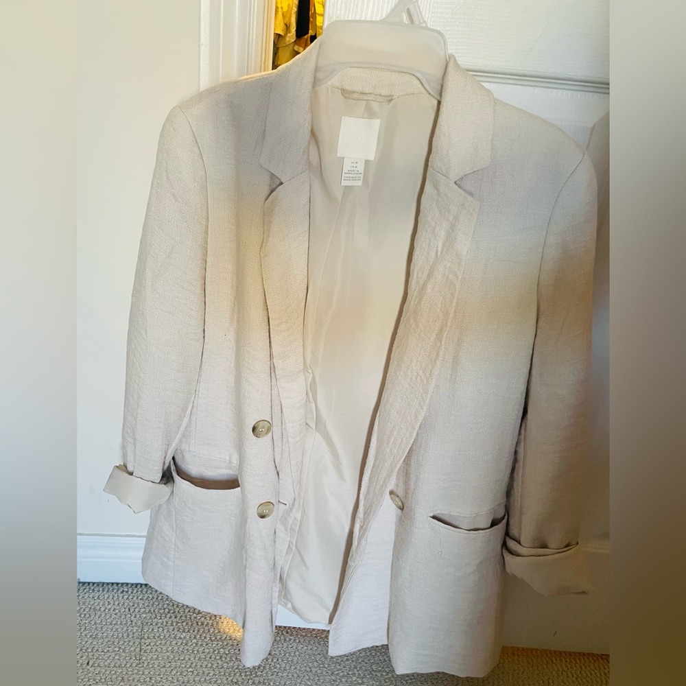 Linnen Blazer - Oatmeal Color